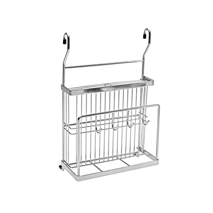 Держатель д/разделочной доски и ножей с крючкам хром LS302B.CR 