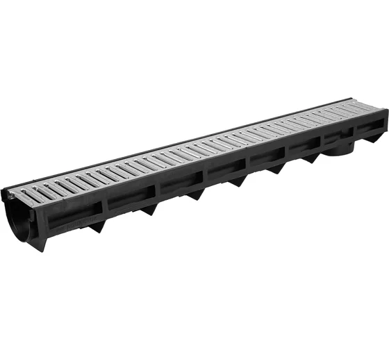 Лоток водоотводный Aqua-Top DN90 H100 1000*135*100 с оц.решеткой 1091н