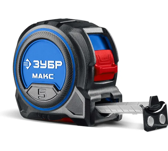 Рулетка ЗУБР МАКС 5м*27мм со сверхшироким полотном  (34060-05-27)