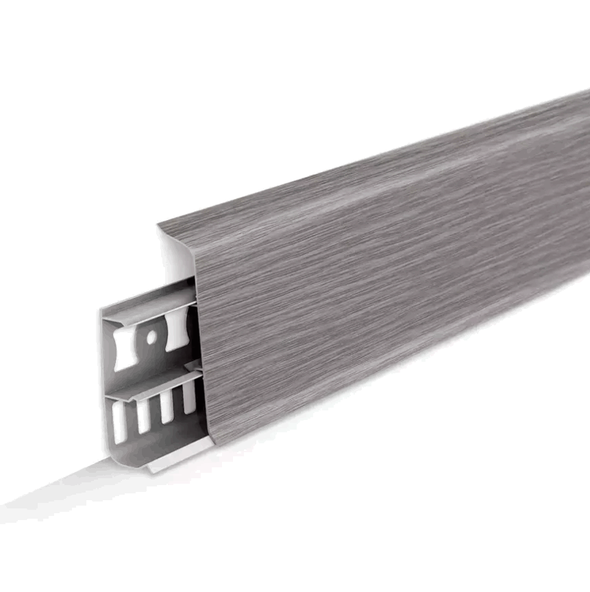 Плинтус напол. с каб. кан. Деконика 70мм 2,2м Дуб пепельный 210