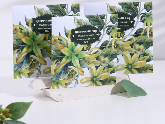 Аромасаше "Цветочный сад" 3 шт иланг-иланг 10г 10*10,5 см 10581514