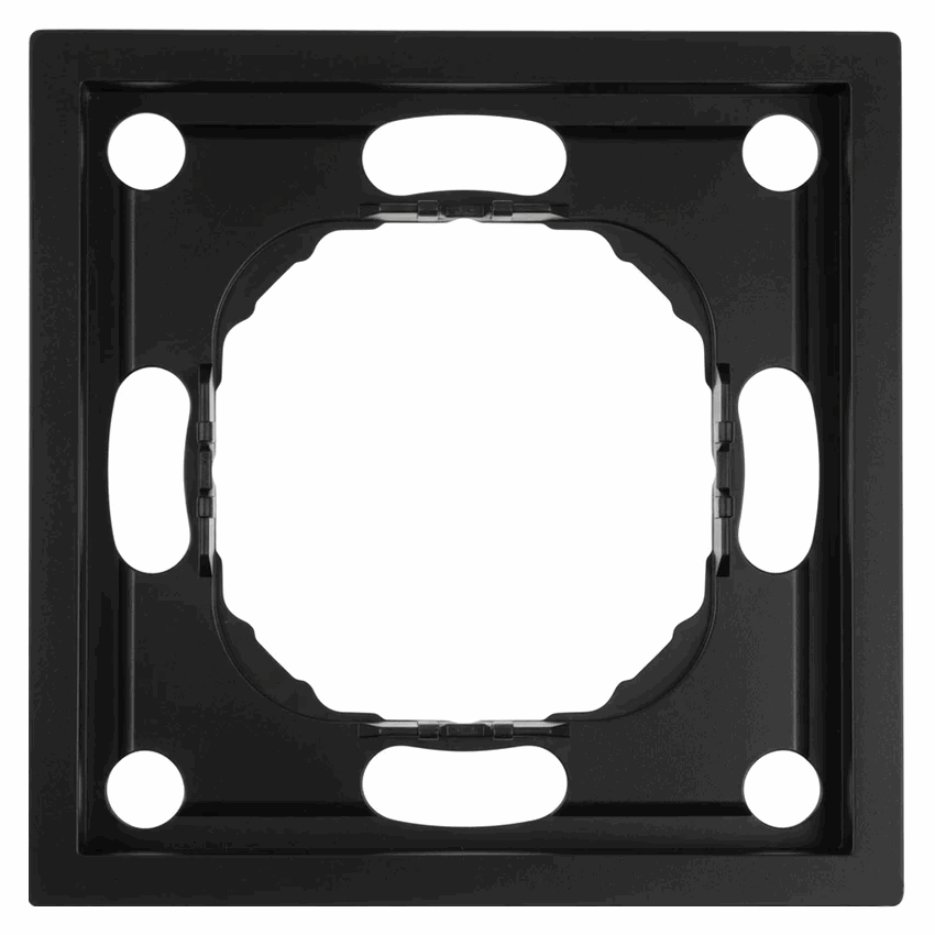 Рамка 1-м Эмили, PFR00-5001-05, черный уголь, soft touch *49858