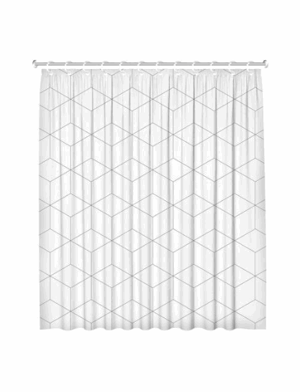 Штора для ванной с принтом "Акцент", 180*180см 77184