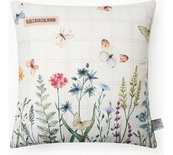 Подушка Этель "Вдохновляй" 40*40 см, 100% п/э, велюр 10781882