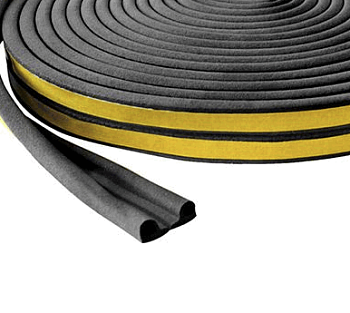 Уплотнитель д/окон Р-пр. (рез) на кл.осн.черн. 10м