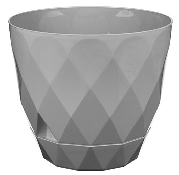Горшок д/цв Laurel D220 мм, 4.5 л с поддоном (серый) Idiland 221611035/03