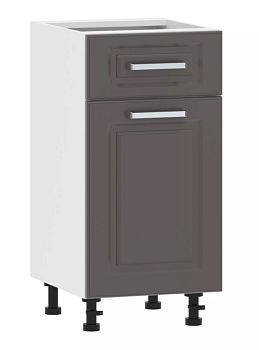 Тумба кухонная со столеш. 100.08 400 "Вокс" Софт графит , Белый  100.08 400 