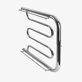 Полотенцесушитель Фокстрот Standart с/п (н.р.1") 60/60 (с держателем, Полиров.) INDIGO