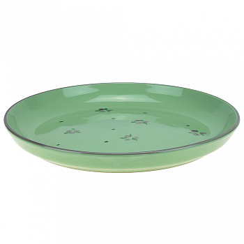 Тарелка плоская кер д220мм, h30мм "Можжевельник"  МЖЛ00021727