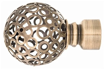 ***Наконечник 16мм ковка люкс бронза метеор (2шт)