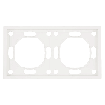 Рамка 2-м Эмили, PFR00-5002-01, белый фарфор, soft touch *49885