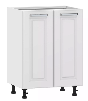 Тумба кухонная со столеш. 100.02 600 "Вокс" Меренга, Белый 2 двери 100.02 600