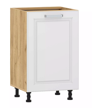 Тумба кухонная "Вокс" 100.01 500 (Меренга, Дуб Крафт Золотой) без столешницы