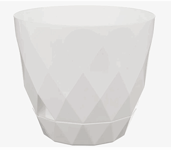 Горшок д/цв Laurel D220 мм, 4.5 л с поддоном (белый) Idiland 221611029/01