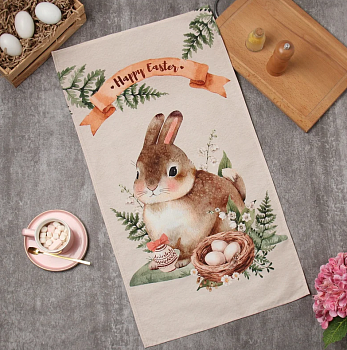 Полотенце "Этель" Happy Easter 40*73 см 100% хл саржа  10226785