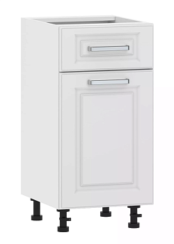 Тумба кухонная со столеш. 100.08 400 "Вокс" Меренга, Белый 1 ящик 1 дверь 100.08 400 