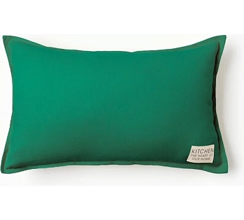 Подушка Этель 30*50см изумруд 100% хл. 10568543