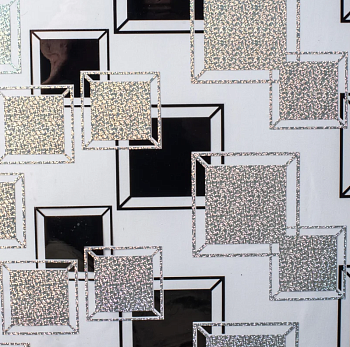 Клеенка силиконовая Dekorelle 187-S, 0,8*20м, серебро/прозр.фон