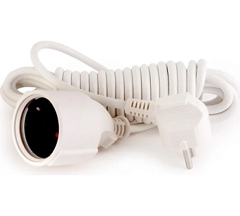 Удлинитель сетевой LUX У-161-05 одноместный с з/к, 250В 16А, 5м