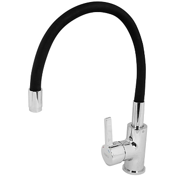 Смеситель Coral д/кухни, R-излив , черный, CL 519 B