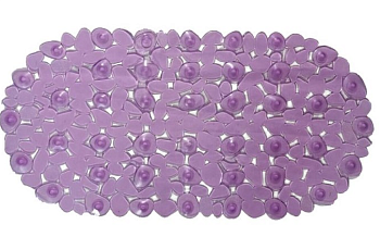 Коврик ПВХ для ванной "Камешки", сиреневый