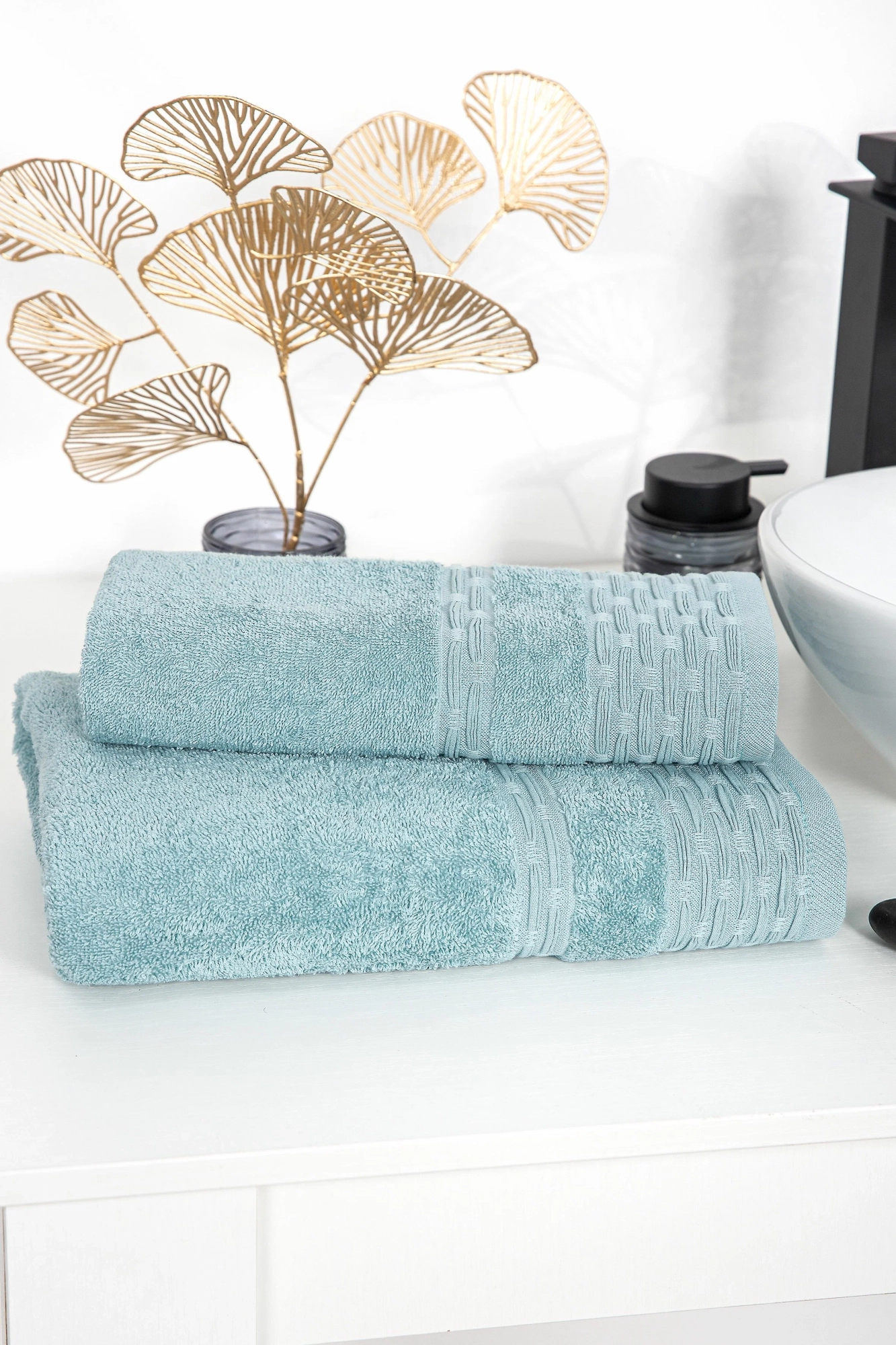 Полотенце Фантазия  АРТ Дизайн 70*140 мятный  ПМА-70.140У 