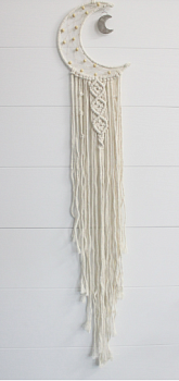 Украшение-оберег Ловец Снов Полумесяц 20*100см  216-043