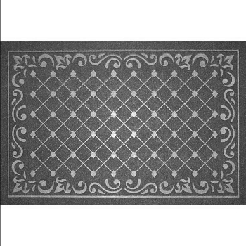 Коврик влаговпитывающий, 40*60 см. "Ромбы" черный