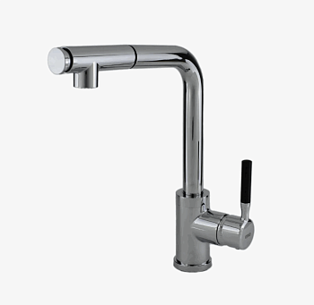 Смеситель д/кухни, L-излив, нерж, K12