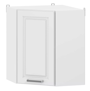 Шкаф навесной угловой со столеш. 100.34 "Вокс", Меренга, Белый