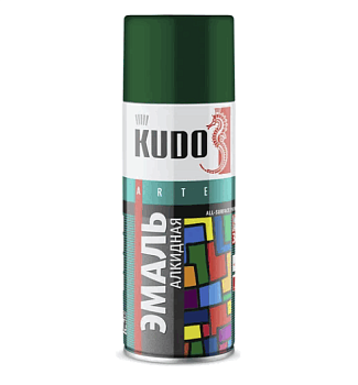 Эмаль универс. KUDO глубоко-зеленая 520мл 10085