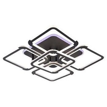 Люстра 09821/4+1ВLI PR BK черный 130W+10W LED RGB 3000K-6000K d485 ПДУ(ИК) диммер