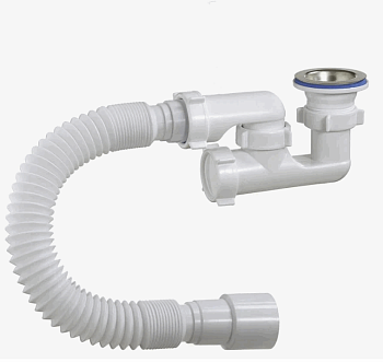 Сифон д/душ. поддона регул. Орио с гибкой трубой 1 1/2 А-82589