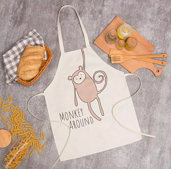 Фартук Этель "Monkey Around" 40*50 см 50% п/э 50% лён 10655133