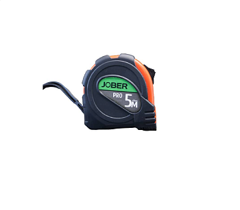 Рулетка 5м двухкомпонентная  полотно 19 мм Jober профи