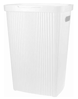 Корзина 45л д/белья Velvet 450*290*630мм св.-серый флэк