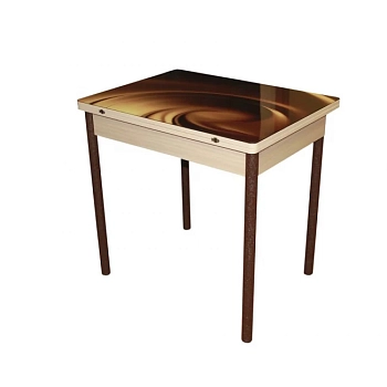 Стол СМАРТ ФОТОПЕЧАТЬ бежевый /старое дерево