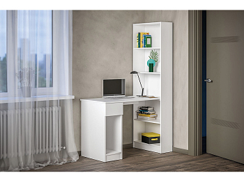 Шкаф Лайт комбинированный 10.01 (Белая гладкая 101)