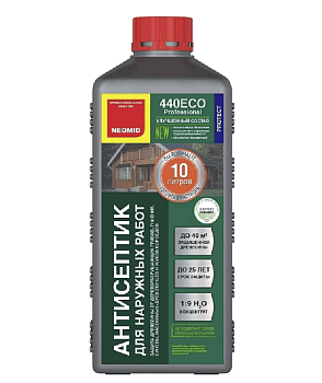 Деревозащитный состав д/наруж. работ (1кг), концентрат 1:9 Неомид 440