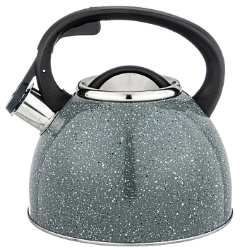 Чайник AGNESS 2,5л со свист.серый мрамор 907-064