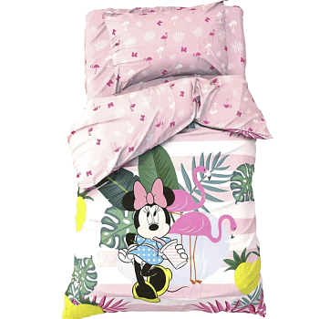 КПБ  1,5сп "Spring Palms", Минни Маус, 143*215 см, 150*214 см, 50*70 см -1 шт, поплин 4671428