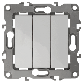 *Выключатель тройной ЭРА 10АХ-250В, IP20, Эра 12, медь