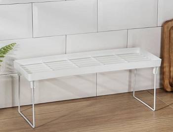 Полка для шкафа складная 39*14*15,5 см белый   5516663