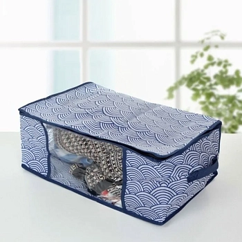 Кофр для хранения вещей 45*30*20 см "Волна", синий   2694130