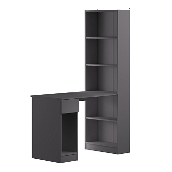 Шкаф Лайт комбинированный 10.01 (Темно-серый U2601)