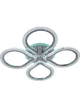 Люстра 08422/4LIA PR CR хром 88W+7W LED RGB 3000-6500K d655 ПДУ(ИК) диммер