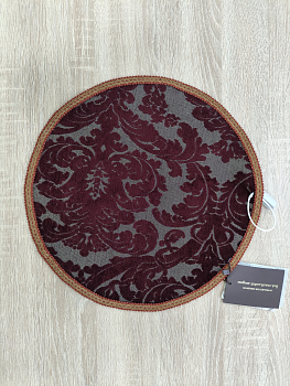 Салфетка декорат. круглая Bogacho ф 430 пурпур barocco