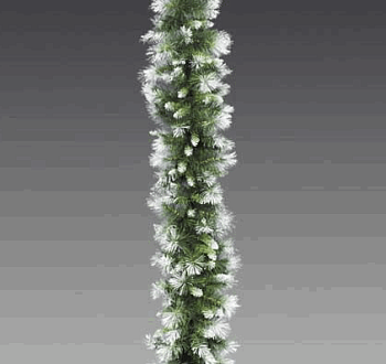 Ветка хвойная Снежный восторг заснеженная 67см