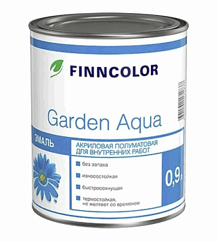 Эмаль акриловая Finncolor Garden Aqua база А 0,9л