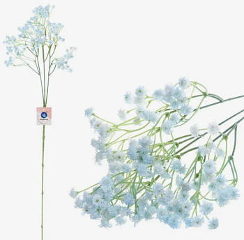 Цветы искус. "Гипсофила" 66см цвет голубой 993-0420